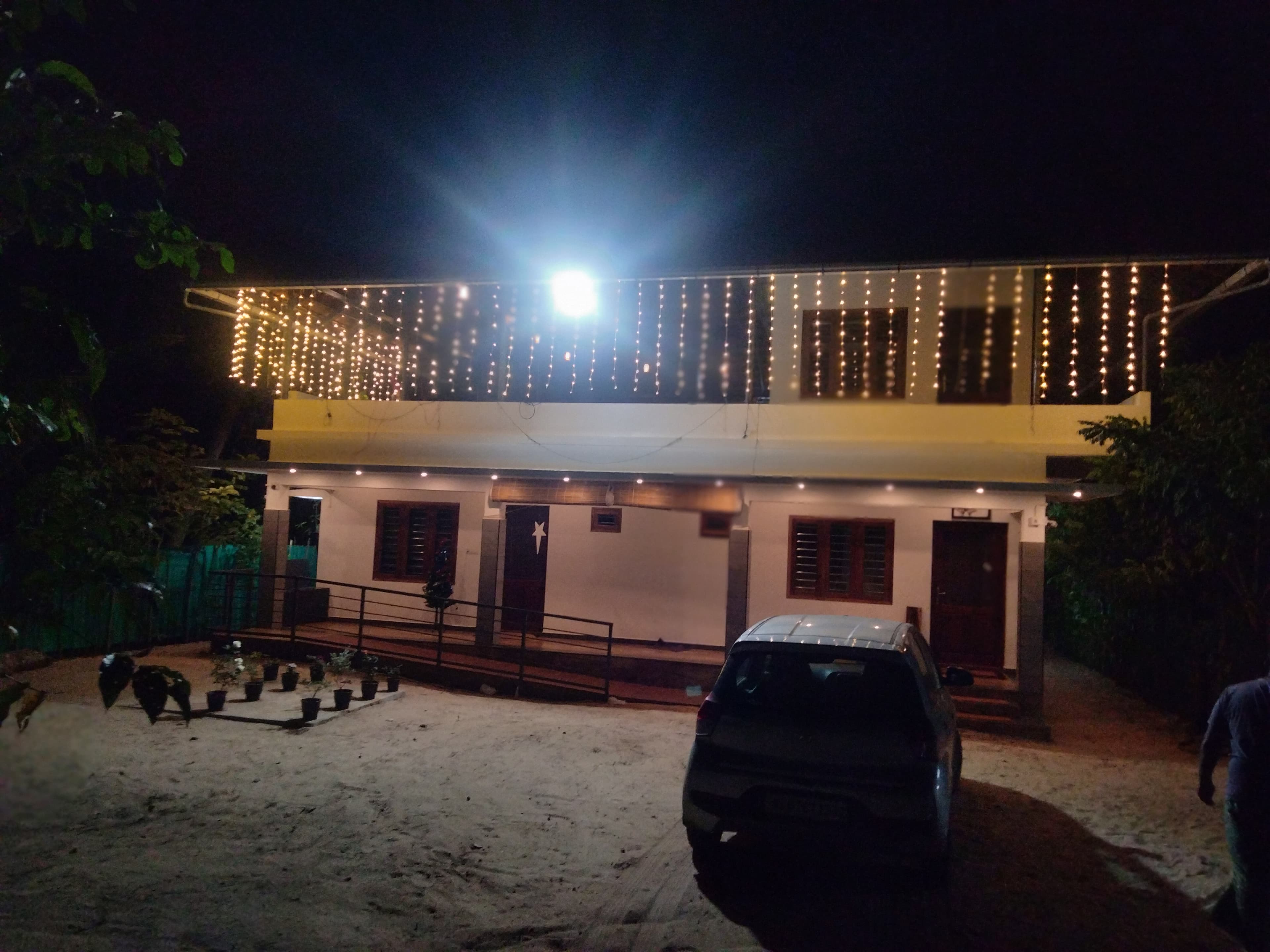 Front view showing the entrance