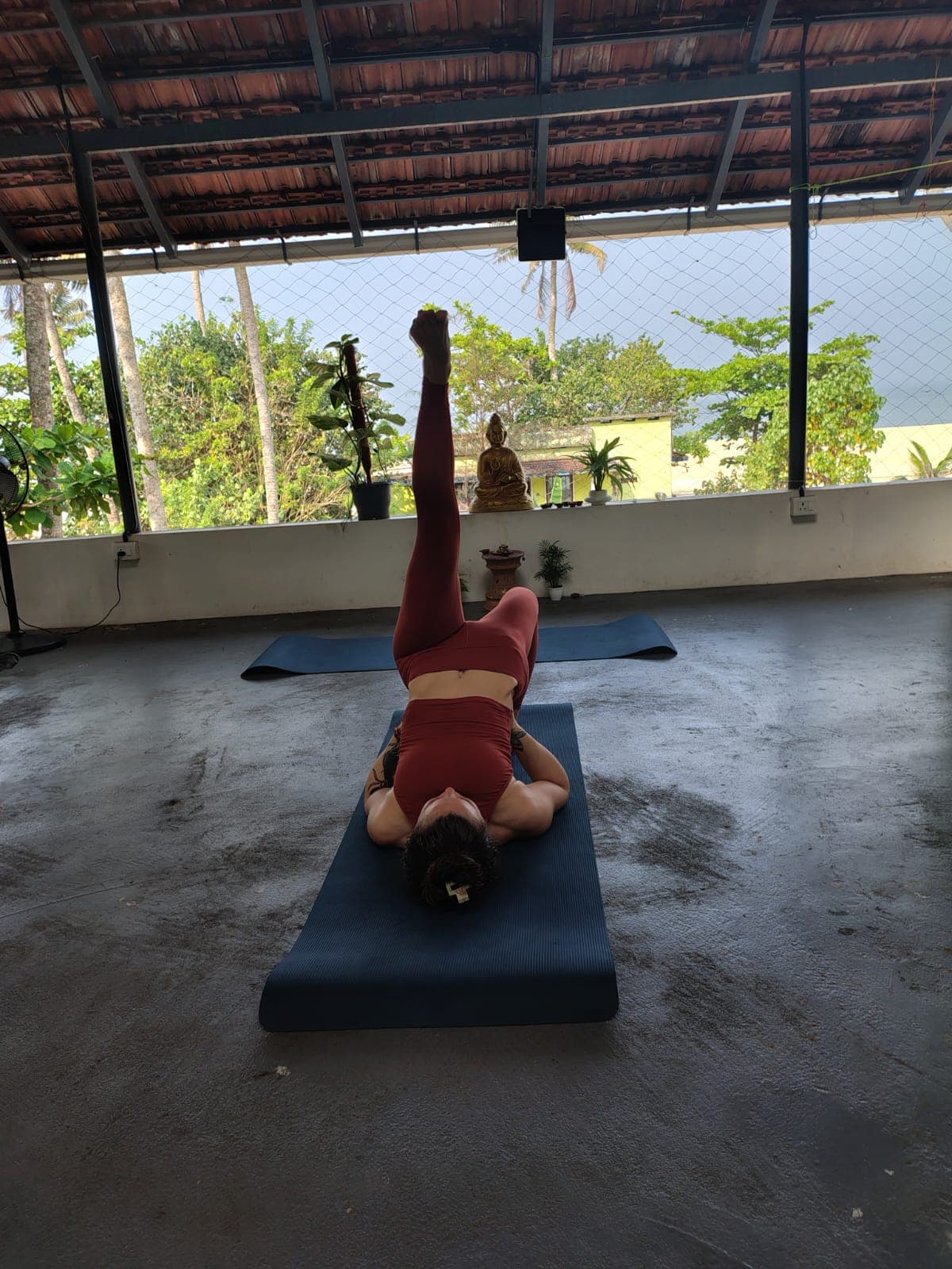 Beach meditation yoga